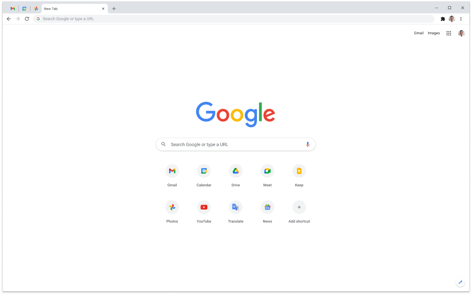 Dizüstü bilgisayarda Google.com gösteriliyor.