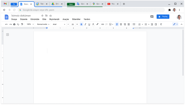 Chrome tarayıcı penceresinde, birden fazla sekmenin birleştirildiği sekme grubu gösteriliyor.
