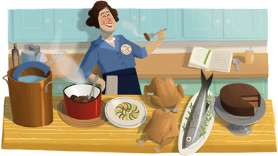 Julia Child 2012 hp - Google Logoları Julia Child 2012 hp