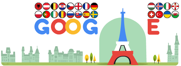 Euro 2016, Google Logo